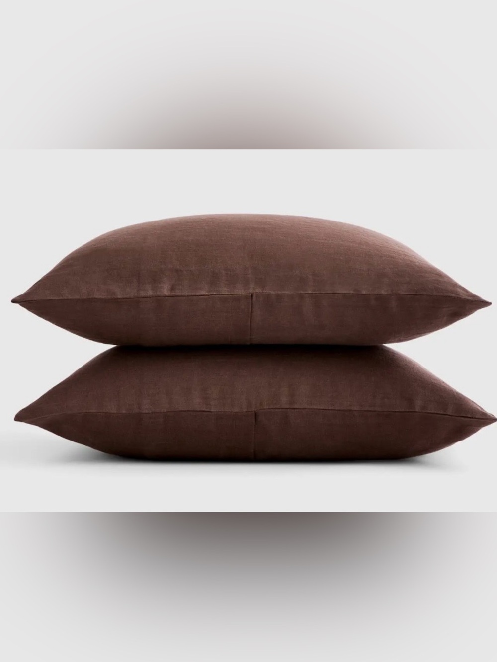 NWOT Quince European Linen Sham Set, King (Espresso)